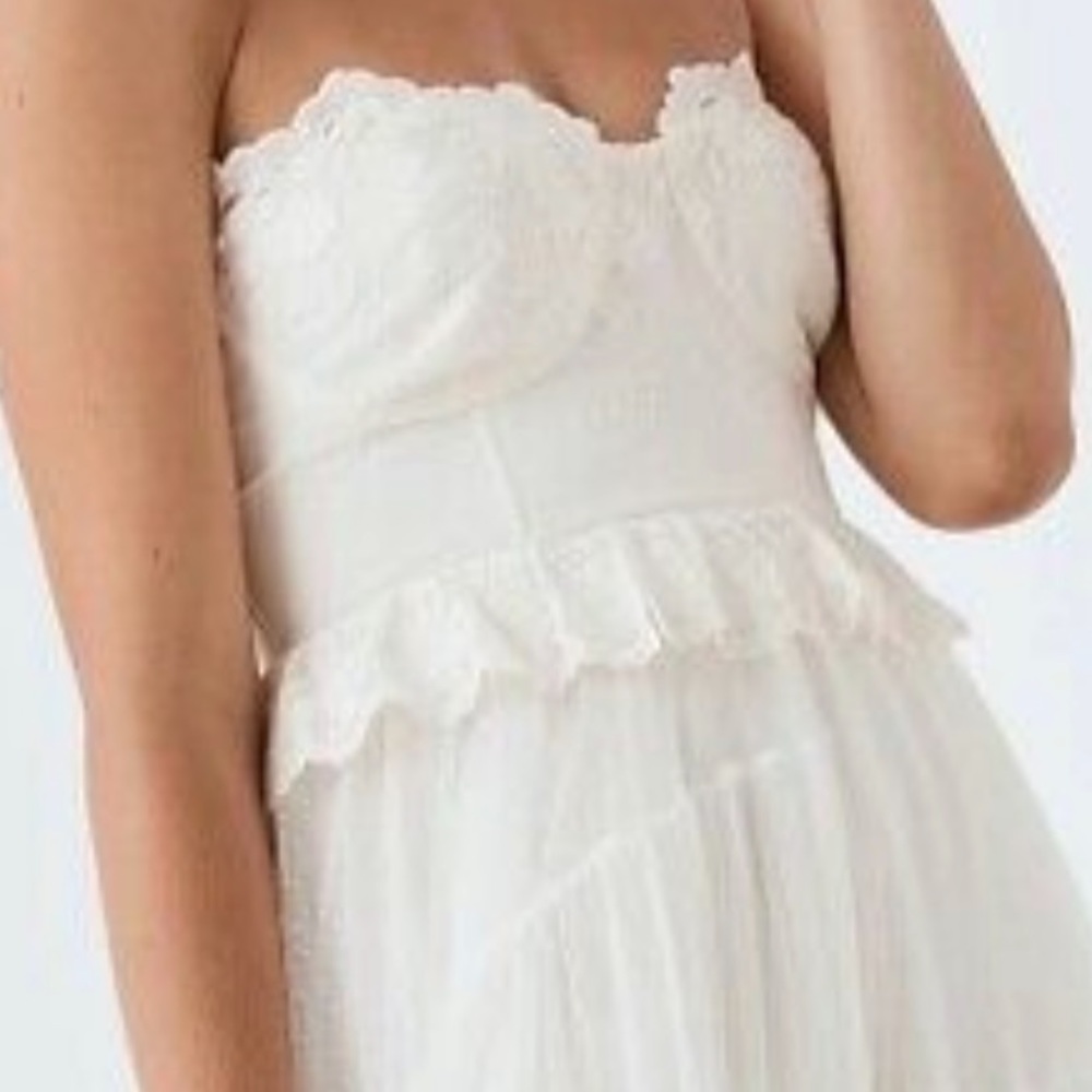 Spell & the Gypsy Free People Zoe White Tulle Wedding Bridal Ball Gown XL BNWT - Picture 5 of 15